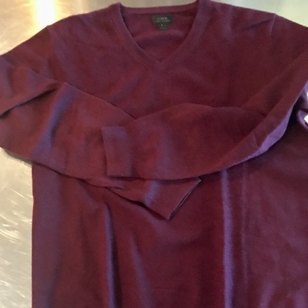 J.Crew Cashmere Sweater in Maroon